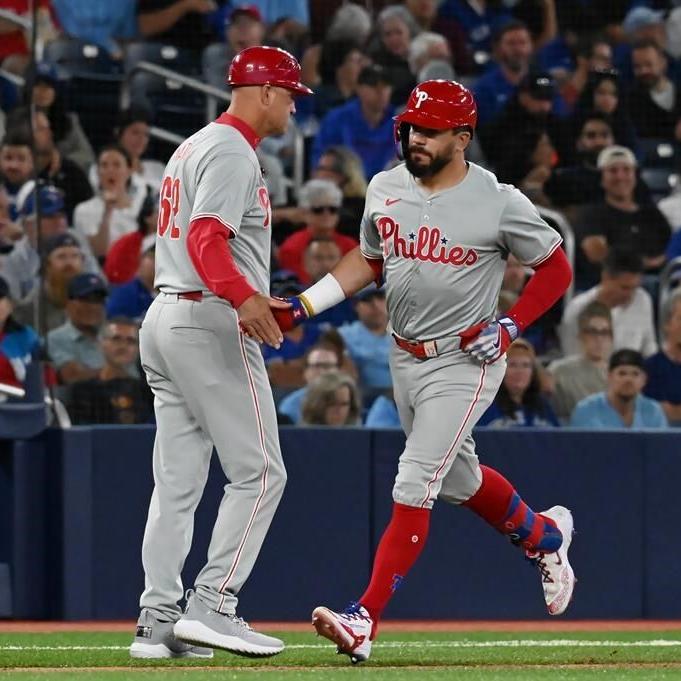 Schwarber's three-homer, six-RBI performance carries Phillies past Blue Jays 10-9